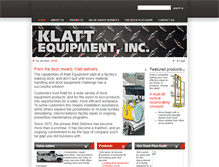 Tablet Screenshot of klattequipment.com